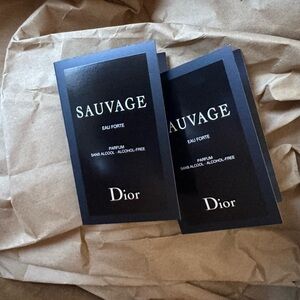 NWT Dior Sauvage EDP Sample cards x2